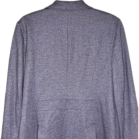 Talbots Aberdeen Twill Pique Knit Blazer - Denim Blue - 14 - Picture 6 of 12